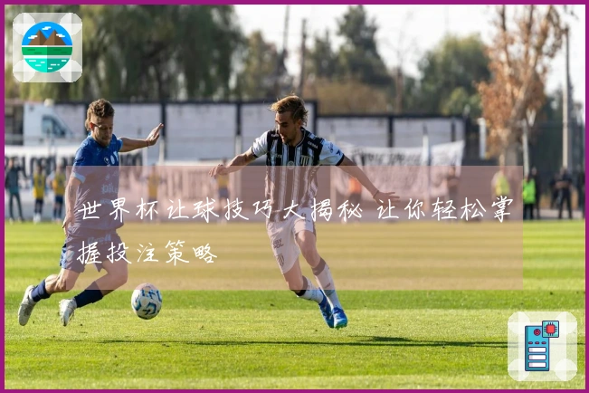 世界杯让球技巧大揭秘 让你轻松掌握投注策略